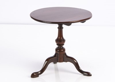 Lot 652 - A early 19th century apprentice mahogany tripod table