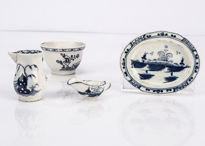 Lot 738 - Late 18th century English blue and white Toy porcelain