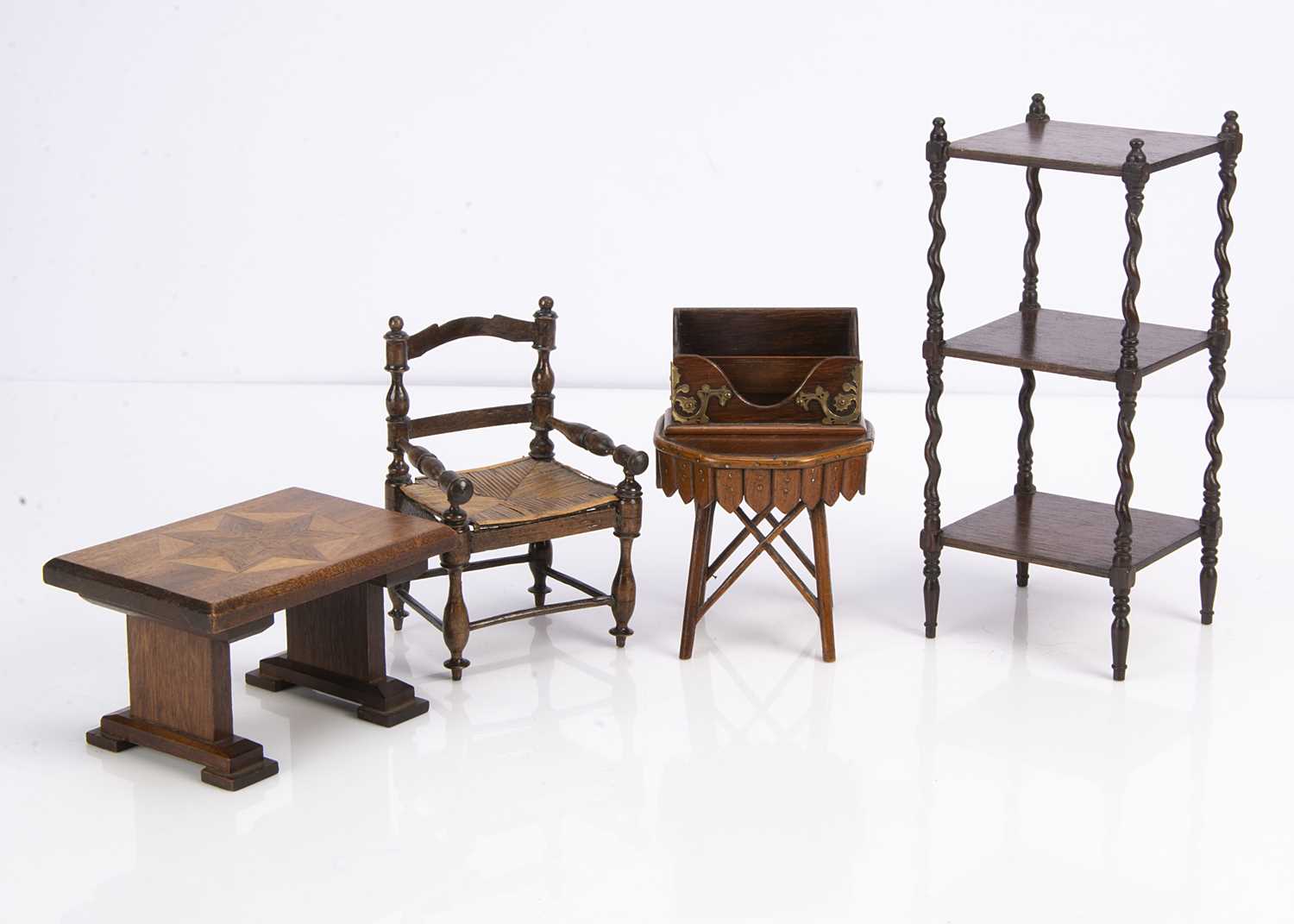 Lot 745 Miniature furniture,