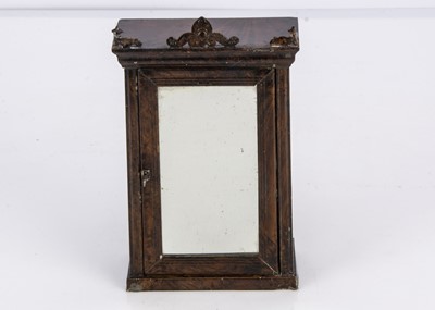 Lot 752 - A Rock & Graner painted tinplate dolls’ house mirrored armoire