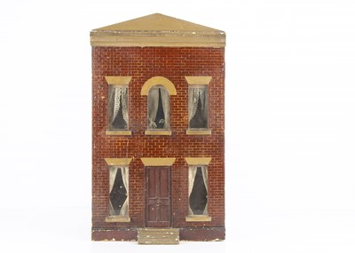 Lot 763 - A small late 19th century Silber & Fleming type boxed back dolls' house