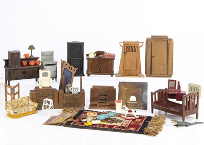 Lot 765 - Vintage art movement dolls’ house furniture