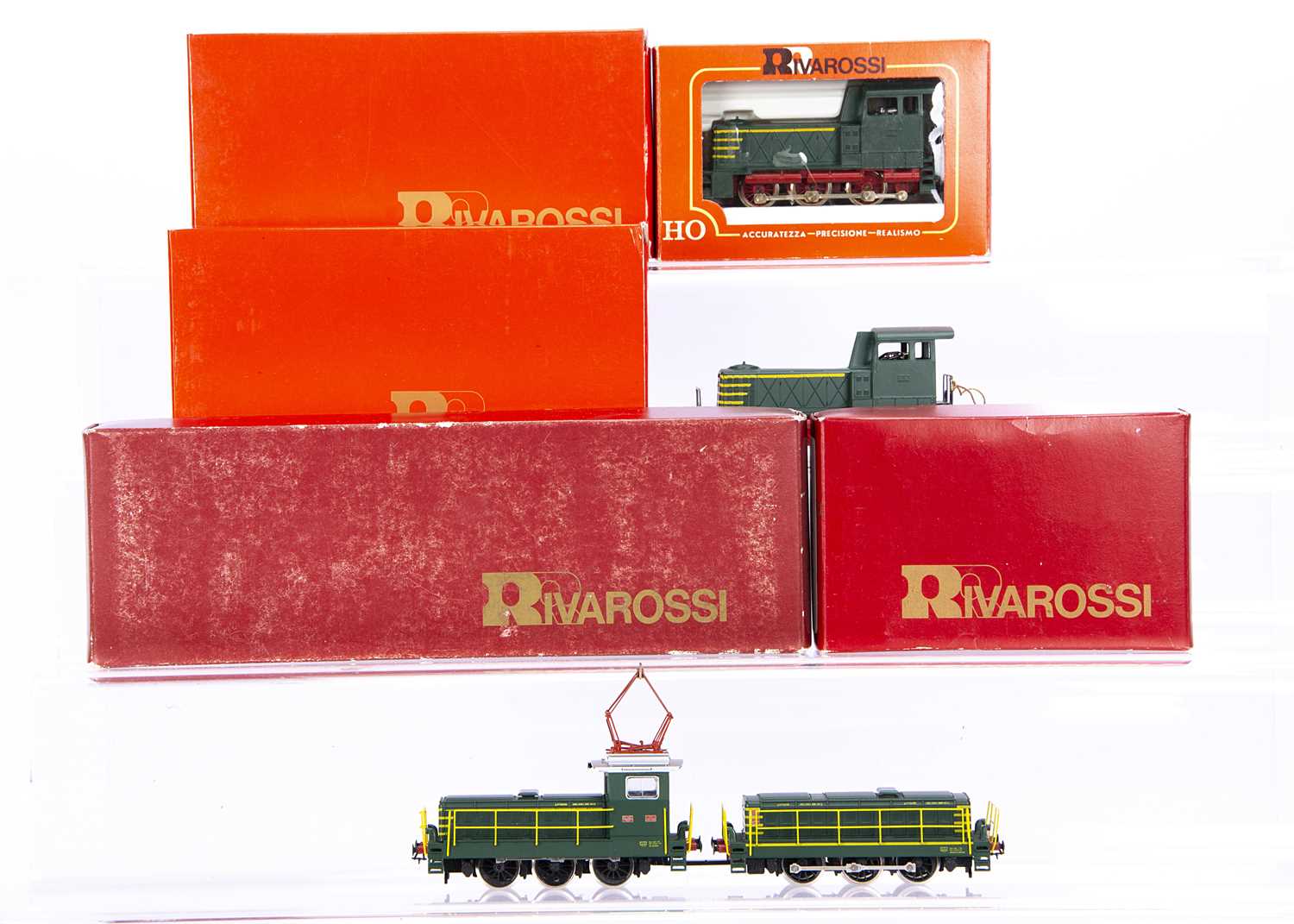 Lot 710 - Rivarossi HO Gauge Italian Diesel and Electric Shunting Locomotives