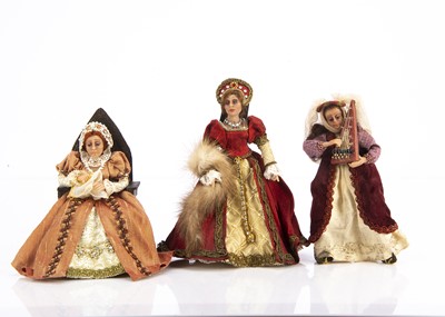 Lot 772 - Three Ria Odiyk (Dutch) wax dolls’ house artist dolls