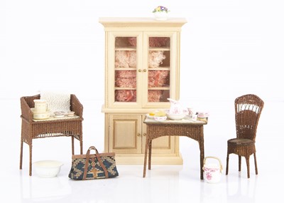 Lot 794 - Artist Miniature dolls’ house furniture