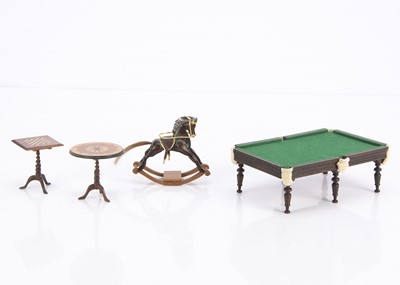Lot 797 - Artist Miniature dolls’ house furniture