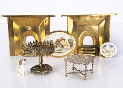Lot 808 - Interesting dolls’ house furniture and chattels