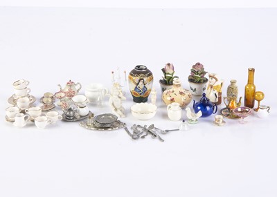 Lot 848 - Dolls’ house porcelain and tablewares
