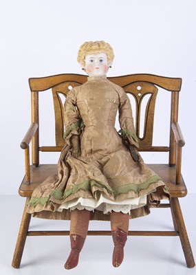 Lot 967 - An Alt Beck & Gottschalck bisque shoulder head lady doll impressed 1002