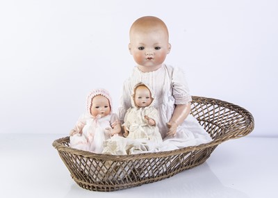 Lot 977 - Three Armand Marseille 341 babies