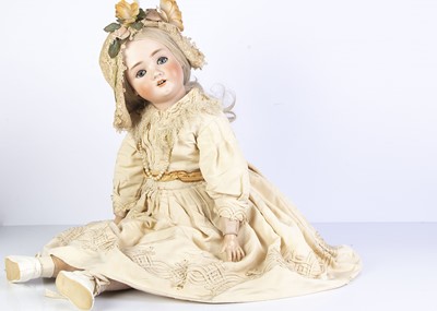 Lot 983 - An unusually large Schoenau & Hoffmeister 1906 child doll