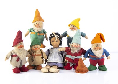 Lot 1032 - Chad Valley Snow White and five Dwarves 1930s