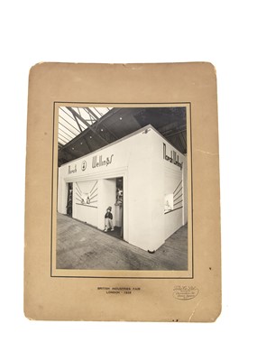 Lot 1041 - A rare large format gelatin silver printed commercial photograph of Norah Wellings’s trade show in 1933