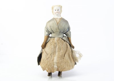 Lot 1114 - A Kling bisque headed Autoperipatetikos clockwork walking doll 1860s