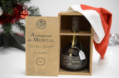 Lot 8 - A bottle of Armagnac De Montal 1962