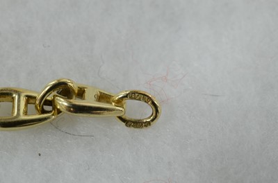 Lot 60 - A modern 9ct gold chain link bracelet