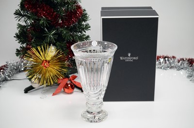 Lot 77 - A modern Waterford Lead Crystal Cliffs of Moher vase