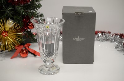 Lot 80 - A modern Waterford Lead Crystal Starburst pattern vase