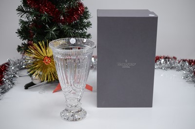 Lot 84 - A modern Waterford Lead Crystal Cliffs of Moher vase