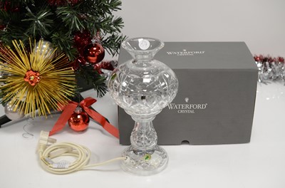 Lot 87 - A modern Waterford Lead Crystal table lamp