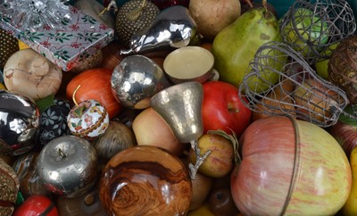 Lot 178 - A large collection of wooden, metal and other fruit
