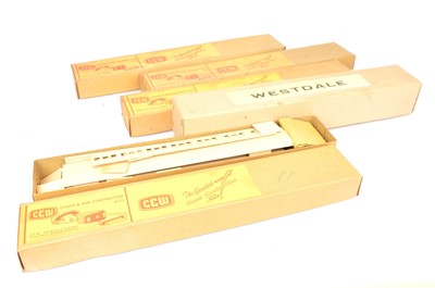 Lot 27 - Large quantity of CCW and Westdale unmade 0 Gauge Coach Kits (12)