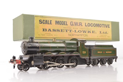 Lot 106 - A Bassett-Lowke 0 Gauge 3-rail electric GWR 2-6-0 (Churchward-type) 'Mogul' Locomotive and Tender