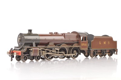 Lot 111 - A refinished Bassett-Lowke 0 Gauge 3-rail electric LMS 4-6-0 'Jubilee' Locomotive and Tender