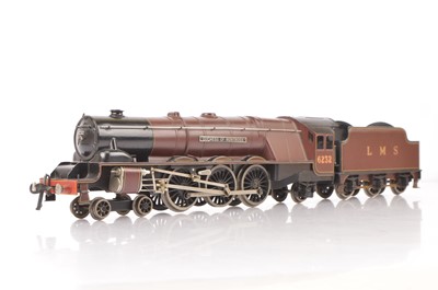 Lot 112 - A Bassett-Lowke 0 Gauge 3-rail electric LMS 4-6-2 'Duchess of Montrose' Locomotive and Tender