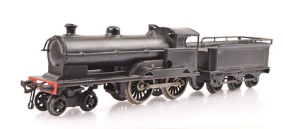 Lot 125 - A Bing/Bassett-Lowke 0 Gauge (probably converted) 3-rail electric LNWR 4-4-0 'George the Fifth' Locomotive and Tender (2)