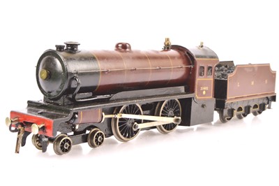 Lot 129 - A repainted Bassett-Lowke 0 Gauge live steam 4-4-0 'Enterprise' Locomotive and Tender (2)