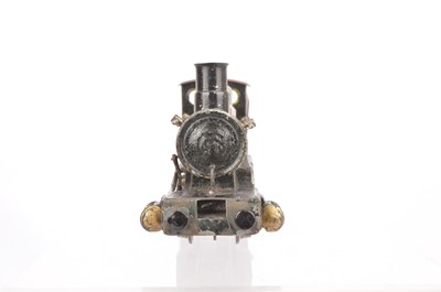 Lot 153 - A very early and uncommon Marklin 0 Gauge clockwork 0-4-2 Locomotive and two Tenders (3)