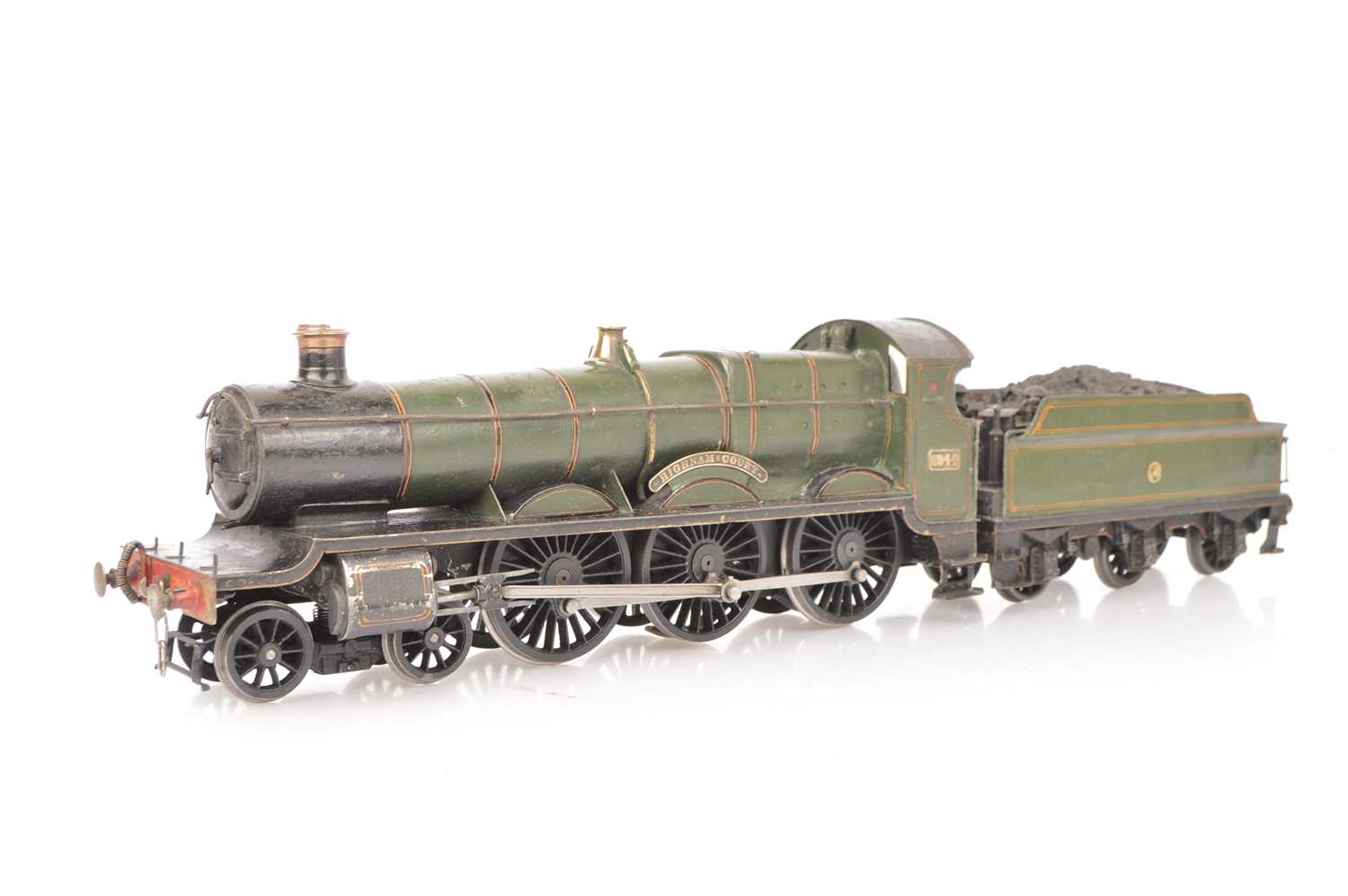 Lot 157 - A semi-finescale 0 Gauge 3-rail GWR 29xx 'Saint' class 4-6-0 Locomotive and Tender by 'R' Models of Cheltenham (2)