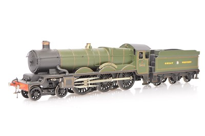 Lot 158 - A semi-finescale 0 Gauge 3-rail GWR 50xx 'Castle' class 4-6-0 Locomotive and Tender (2)