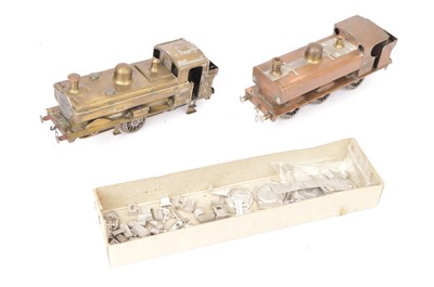 Lot 172 - A pair of unfinished scratch-built 0 Gauge 3-rail/stud GWR 0-6-0 Pannier Tank Locomotives and parts (3)