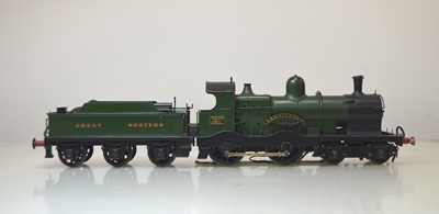 Lot 177 - A (probably) kit-built 0 Gauge 3-rail/stud GWR 'Duke' class 4-4-0 Locomotive and Tender