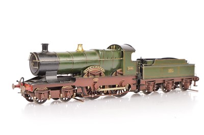 Lot 178 - A (probably) kit-built 0 Gauge outside-3rd-rail GWR 'City' class 4-4-0 Locomotive and Tender