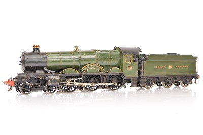Lot 181 - A (probably) kit-built 0 Gauge 3-rail/stud GWR 'Castle' class 4-6-0 Locomotive and Tender