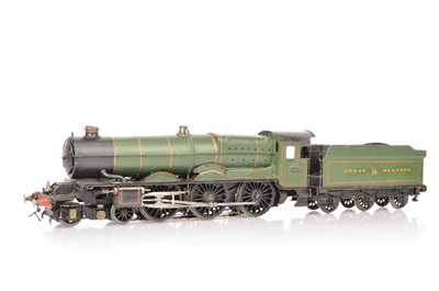 Lot 182 - A scratch-built 0 Gauge 3-rail/stud GWR 'King' class 4-6-0 Locomotive and Tender