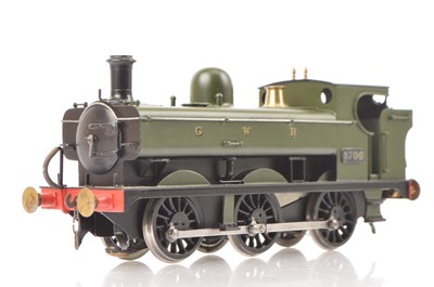 Lot 187 - A Bassett-Lowke style 0 Gauge 3-rail electric GWR 0-6-0 Pannier Tank Locomotive