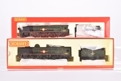 Lot 225 - Hornby 00 Gauge  BR green rebuilt  Merchant Navy Class Locomotives and Tenders