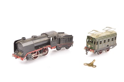 Lot 205 - Two Marklin 0 Gauge clockwork Continental Locomotives (4)