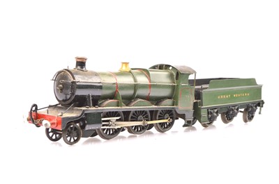 Lot 206 - A repainted Leeds Model Co 0 Gauge 3-rail electric GWR 2-6-0 'Mogul' Locomotive and Tender