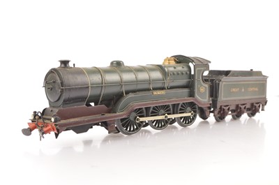 Lot 213 - A possibly LMC-based or scratch-built 0 Gauge 3-rail electric Great Central 'Sir Sam Fay' class 4-6-0 Locomotive and Tender (2)