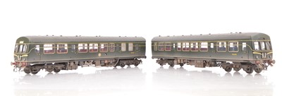 Lot 219 - O Gauge kitbuilt green finescale Class 101 2-car Diesel Multiple Unit