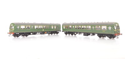 Lot 220 - O Gauge kitbuilt finescale green Class 101 2-car Diesel Multiple Unit