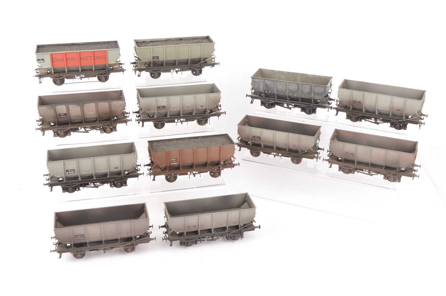 Lot 227 - Piercy Models 0 gauge kitbuilt Hopper Wagons (12)