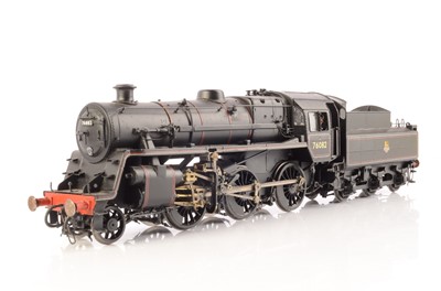 Lot 250 - A Finescale 0 Gauge Kit-built BR Standard class 4MT 2-6-0 Locomotive and Tender