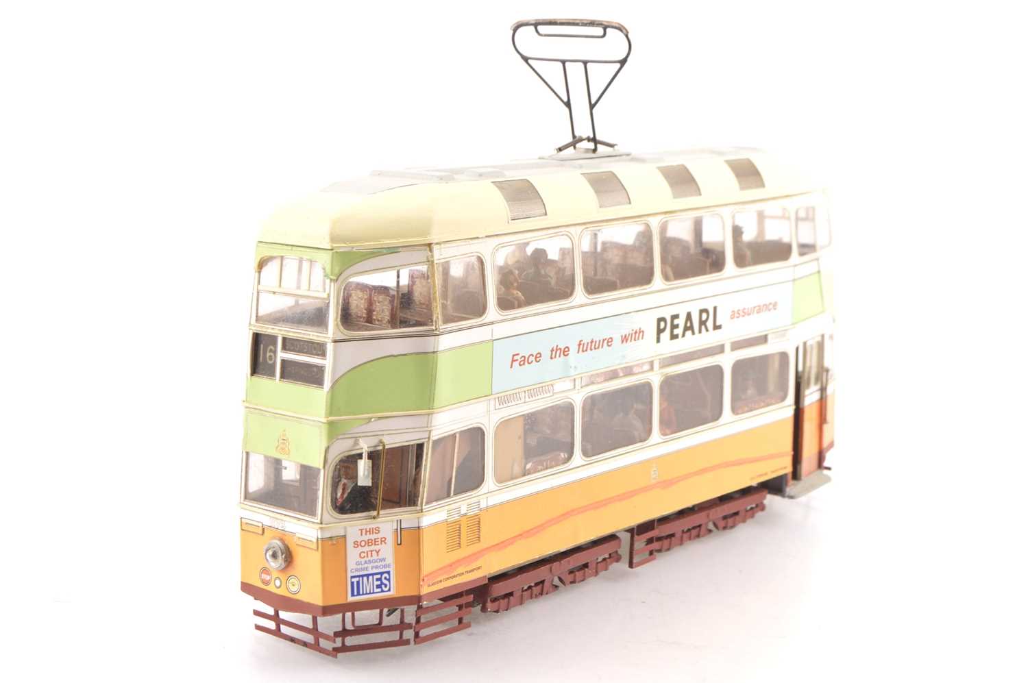 Lot 264 - A powered Finescale 0 Gauge Glasgow 'Coronation' Tramcar by Terry Russell Trams