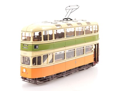 Lot 267 - A non-powered Finescale 0 Gauge Glasgow 'Cunarder' Tramcar by the St Petersburg Tram Company